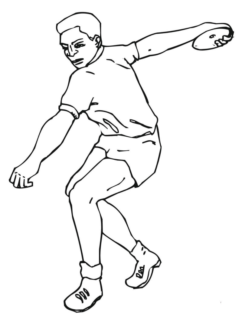 擲鐵餅的男人簡(jiǎn)筆畫