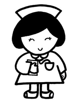 可愛(ài)的小護(hù)士簡(jiǎn)筆