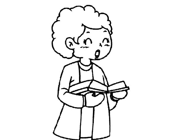 女性老師簡(jiǎn)筆