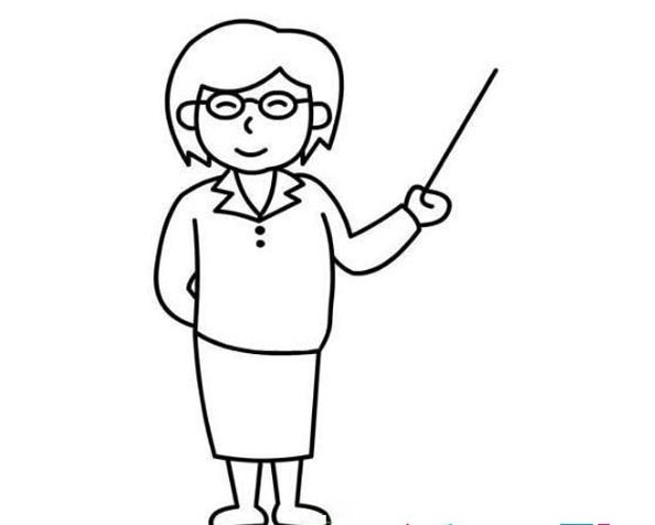 女性老師簡(jiǎn)筆