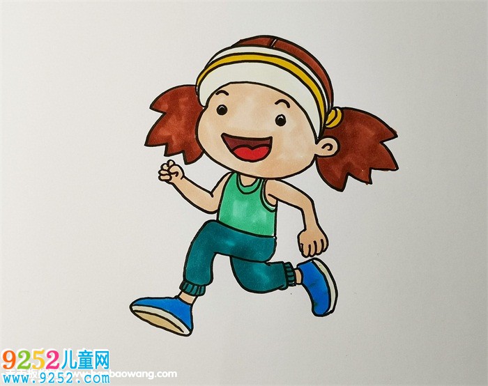 小女孩跑步<a href=http://www.inspiredelm.com/jianbihua/ target=_blank class=infotextkey>簡筆畫</a>