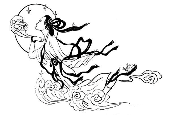 嫦娥人物簡(jiǎn)筆