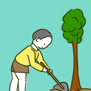 植樹節(jié)種樹的學(xué)生<a href=http://www.inspiredelm.com/jianbihua/ target=_blank class=infotextkey>簡筆畫</a>要怎么畫