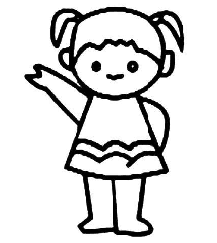 各種姿態(tài)的小孩子簡(jiǎn)筆