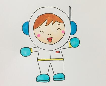 宇航員怎么畫簡單