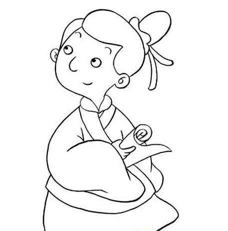 古裝的帥哥簡(jiǎn)筆