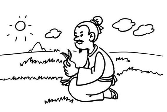 古詩配畫人物簡筆