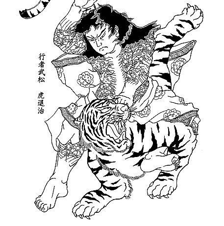 武松人物簡筆