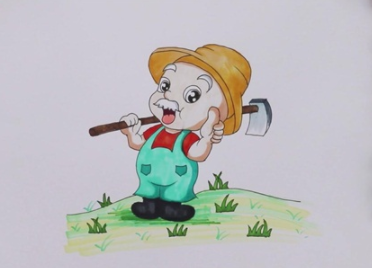 戴草帽的爺爺<a href=http://www.inspiredelm.com/jianbihua/ target=_blank class=infotextkey>簡筆畫</a>步驟