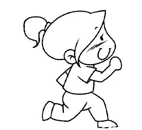 奔跑的人<a href=http://www.inspiredelm.com/jianbihua/ target=_blank class=infotextkey>簡筆畫</a>圖片