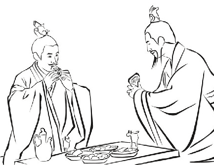 古詩配畫人物簡筆