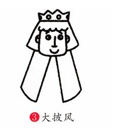 彩色王子簡筆步驟