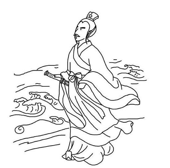 簡(jiǎn)單的人物簡(jiǎn)筆畫(huà)，屈原簡(jiǎn)筆畫(huà)大全