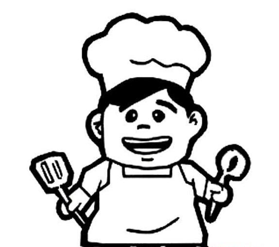 廚師人物簡(jiǎn)筆