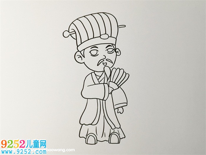 諸葛亮<a href=http://www.inspiredelm.com/jianbihua/ target=_blank class=infotextkey>簡筆畫</a>有顏色