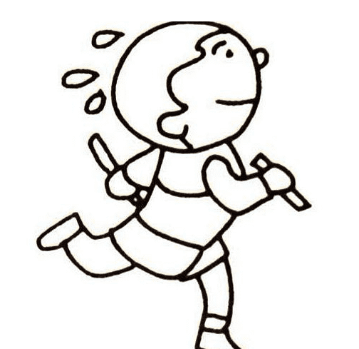 奔跑的人<a href=http://www.inspiredelm.com/jianbihua/ target=_blank class=infotextkey>簡筆畫</a>圖片