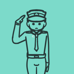 帥氣的警察<a href=http://www.inspiredelm.com/jianbihua/ target=_blank class=infotextkey>簡筆畫</a>怎么畫