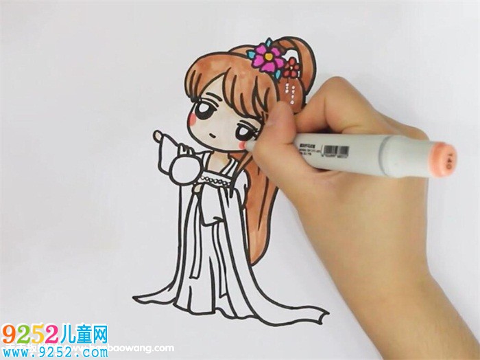古風(fēng)女子<a href=http://www.inspiredelm.com/jianbihua/ target=_blank class=infotextkey>簡筆畫</a>