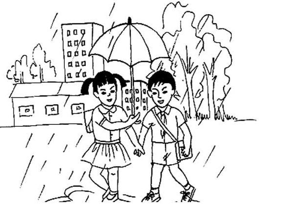 助人為樂主題人物簡筆