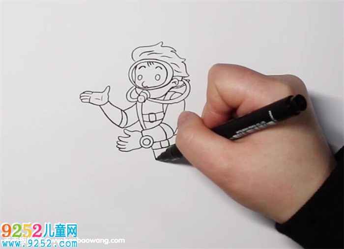 潛水員怎么畫