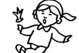 踢毽子的人物簡筆畫圖片_小學(xué)生踢毽子