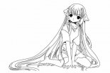 動漫女孩怎么畫_動漫女孩的兒童畫作品
