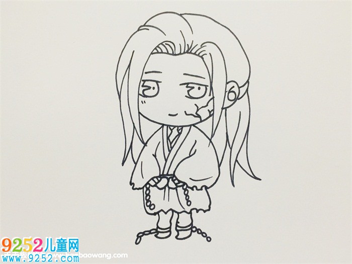 魔道祖師溫寧怎么畫
