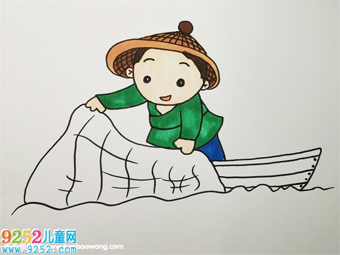 漁船和漁夫<a href=http://www.inspiredelm.com/jianbihua/ target=_blank class=infotextkey>簡筆畫</a>