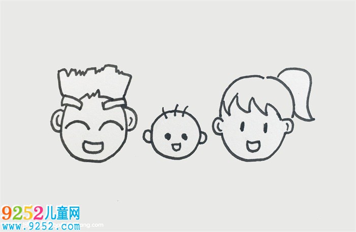 一家人怎么畫