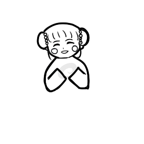 女生拜年簡(jiǎn)筆手繪教程