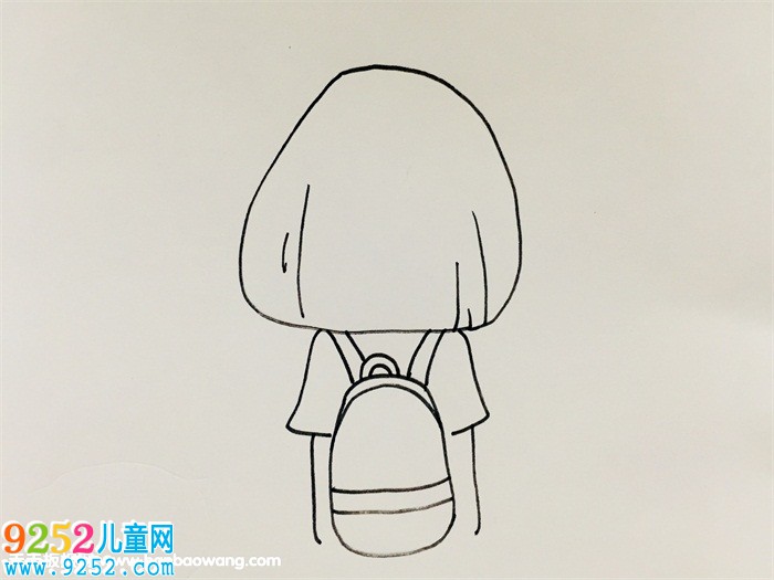 女孩和貓背影<a href=http://www.inspiredelm.com/jianbihua/ target=_blank class=infotextkey>簡筆畫</a>