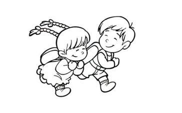 小孩子人物簡筆