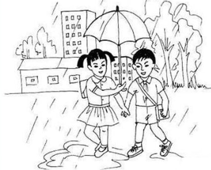 助人為樂人物簡筆