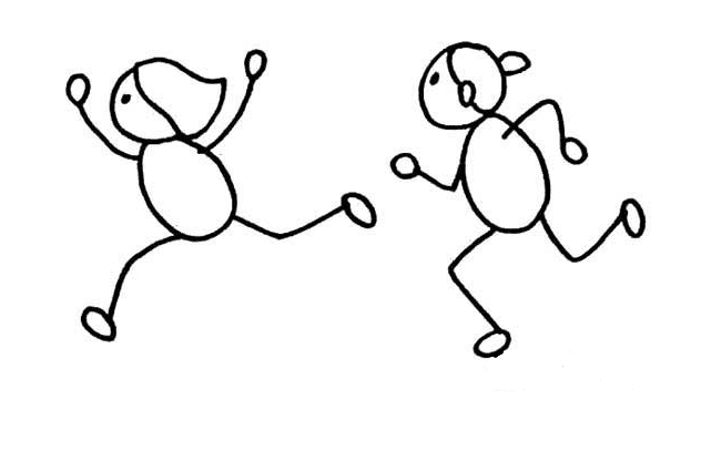 奔跑的人<a href=http://www.inspiredelm.com/jianbihua/ target=_blank class=infotextkey>簡筆畫</a>圖片