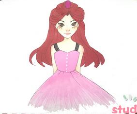 一步一步教畫可愛公主