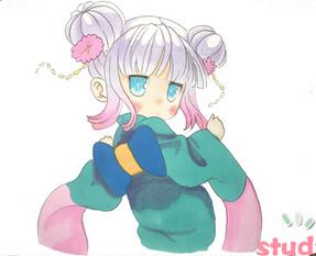 可愛小女孩簡筆畫