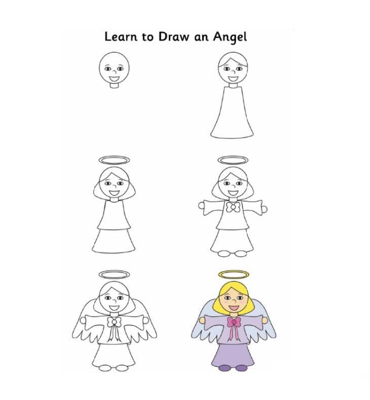 天使怎么畫_小天使<a href=http://www.inspiredelm.com/jianbihua/ target=_blank class=infotextkey>簡筆畫</a>教程