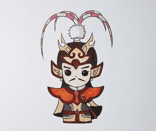 三國周瑜怎么畫_三國周瑜簡筆畫畫法步驟教程