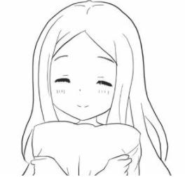 微笑長發(fā)女孩怎么畫_微笑長發(fā)女孩簡筆畫畫法步驟教程