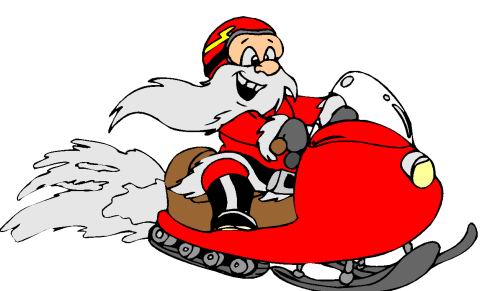 圣誕老人開雪橇-圣誕老人雪橇簡筆畫