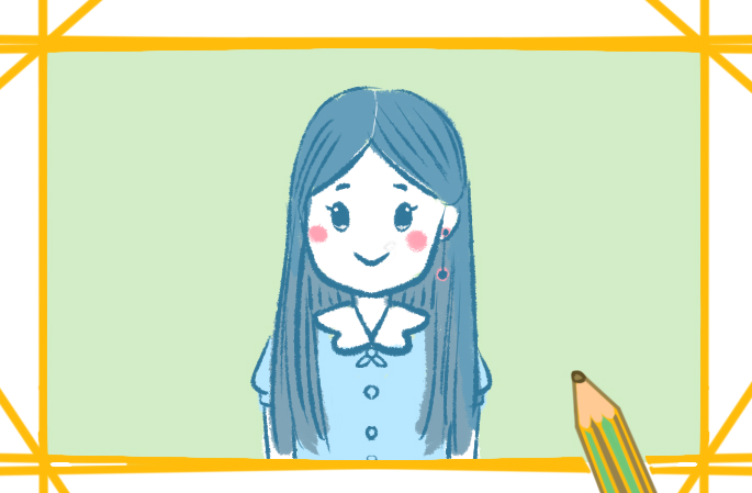 戴耳環(huán)的女孩要怎么畫_女孩簡(jiǎn)筆畫圖片一學(xué)就會(huì)
