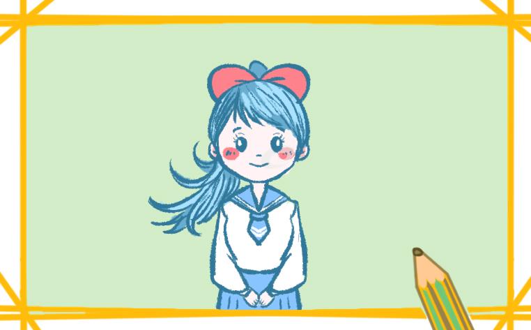 女學(xué)生畫法簡(jiǎn)單漂亮的簡(jiǎn)筆畫要怎么畫_女學(xué)生簡(jiǎn)筆畫圖片一學(xué)就會(huì)