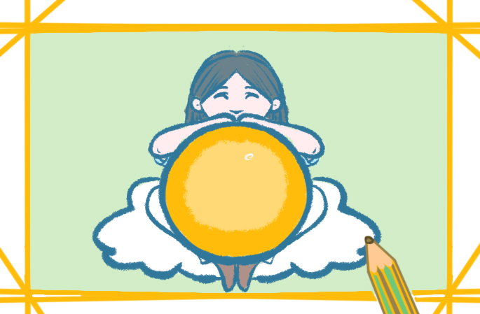 月亮女孩圖片簡(jiǎn)筆畫圖片怎么畫_月亮女孩簡(jiǎn)筆畫圖片大全