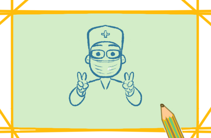 抗疫的醫(yī)生叔叔上色<a href=http://www.inspiredelm.com/jianbihua/ target=_blank class=infotextkey>簡(jiǎn)筆畫</a>要怎么畫