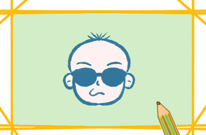 光頭的小男孩上色簡(jiǎn)筆畫要怎么畫