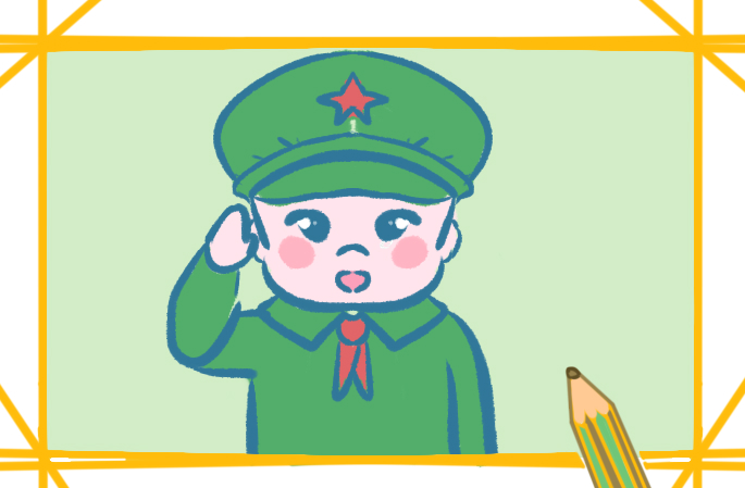 愛國(guó)的少年簡(jiǎn)筆畫要怎么畫_愛國(guó)的少年簡(jiǎn)筆畫教程步驟