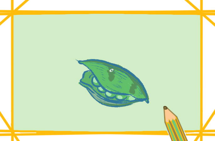 簡(jiǎn)單的豌豆上色<a href=http://www.inspiredelm.com/jianbihua/ target=_blank class=infotextkey>簡(jiǎn)筆畫</a>要怎么畫