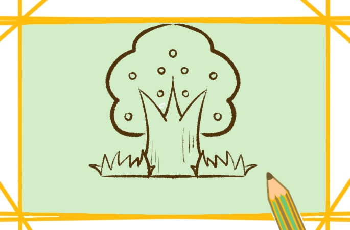 好看的果樹<a href=http://www.inspiredelm.com/jianbihua/ target=_blank class=infotextkey>簡筆畫</a>教程圖片步驟