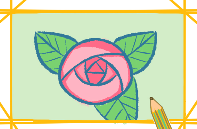 簡單畫的薔薇上色簡筆畫要怎么畫？