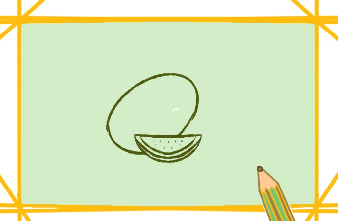 一學(xué)就會夏天的西瓜<a href=http://www.inspiredelm.com/jianbihua/ target=_blank class=infotextkey>簡筆畫</a>圖片怎么畫